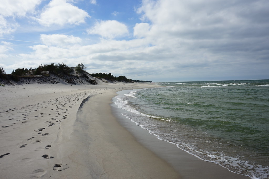 Plage de la Réserve Naturelle des dunes de Hel.