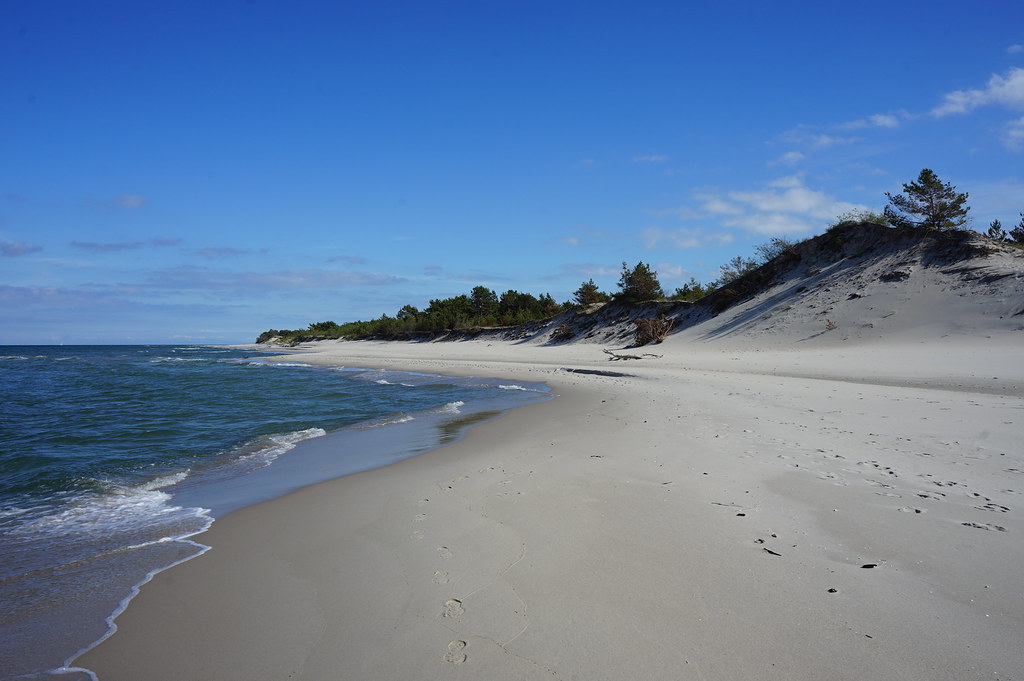 Plage de la Réserve Naturelle des dunes de Hel.