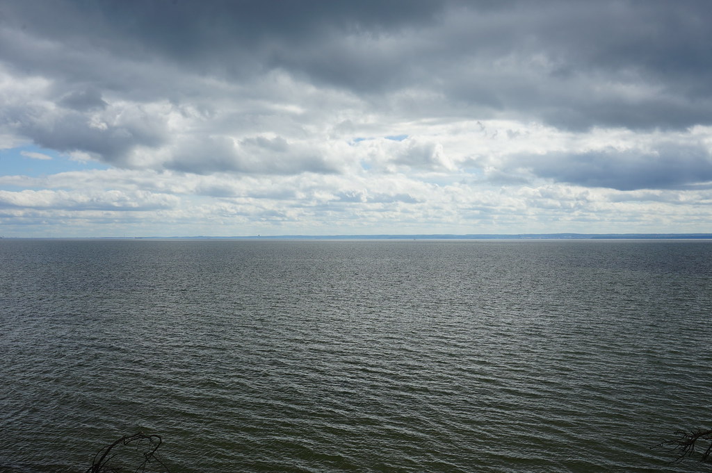 Vue sur la Baie de Puck et Gdansk depuis la presqu'île.