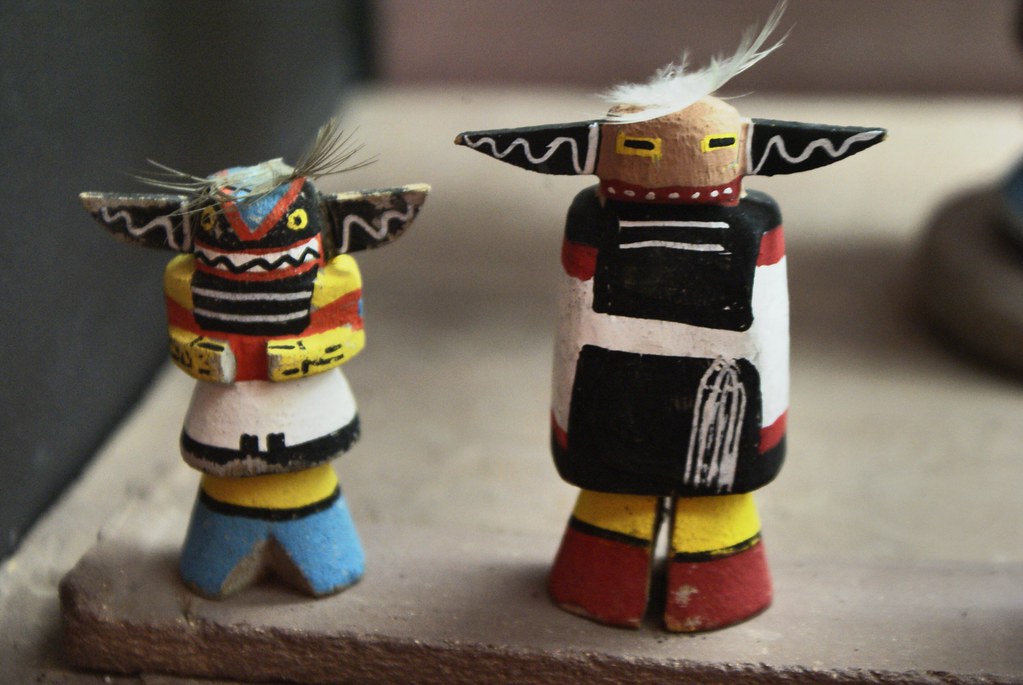 Figurines Hopi dans la Casa Albertis de Gènes.