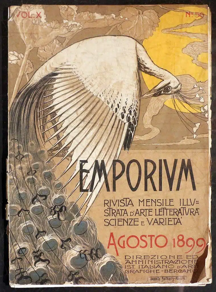 Museo Wolfsoniana à Genes : Paon de Umberto Bottazzi (1899). Photo de Sailko. Licence ccbysa 4.0.