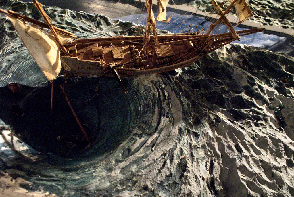 Dans le Musée de la mer de Gênes sur le port et près du quartier de Pré.