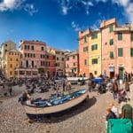 Quartier de Boccadasse à Gênes, village de pêcheurs aux couleurs pastels