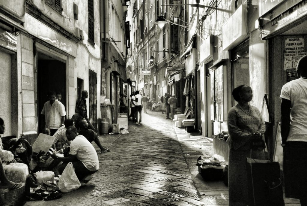 Dans le quartier du Pré à Gênes dans la Via Pré - Photo d'Unita36 Gennaro