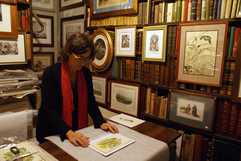 Livres anciens chez Dallai dans le centre historique de Gênes.