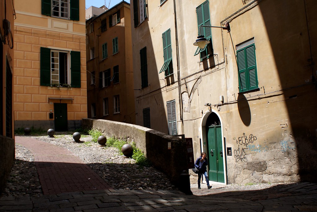 Dans le quartier du Molo dans le Vieux Gênes.