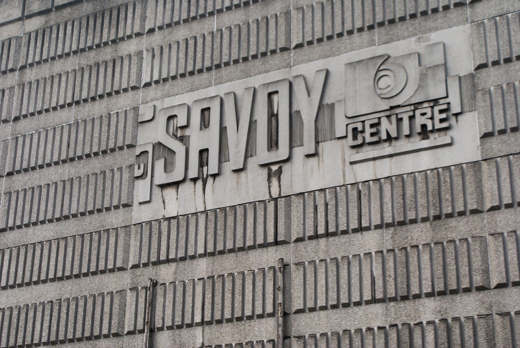 Une des constructions de béton du centre de Glasgow.