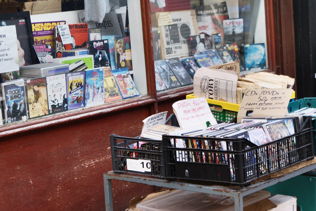 Disquaire de Ruthven lane dans le West End de Glasgow.
