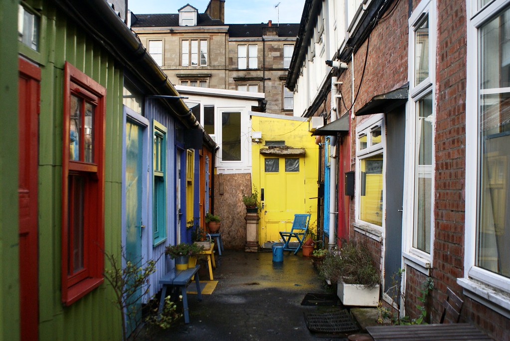 Hidden Lane dans le quartier de Finnieston, Glasgow.