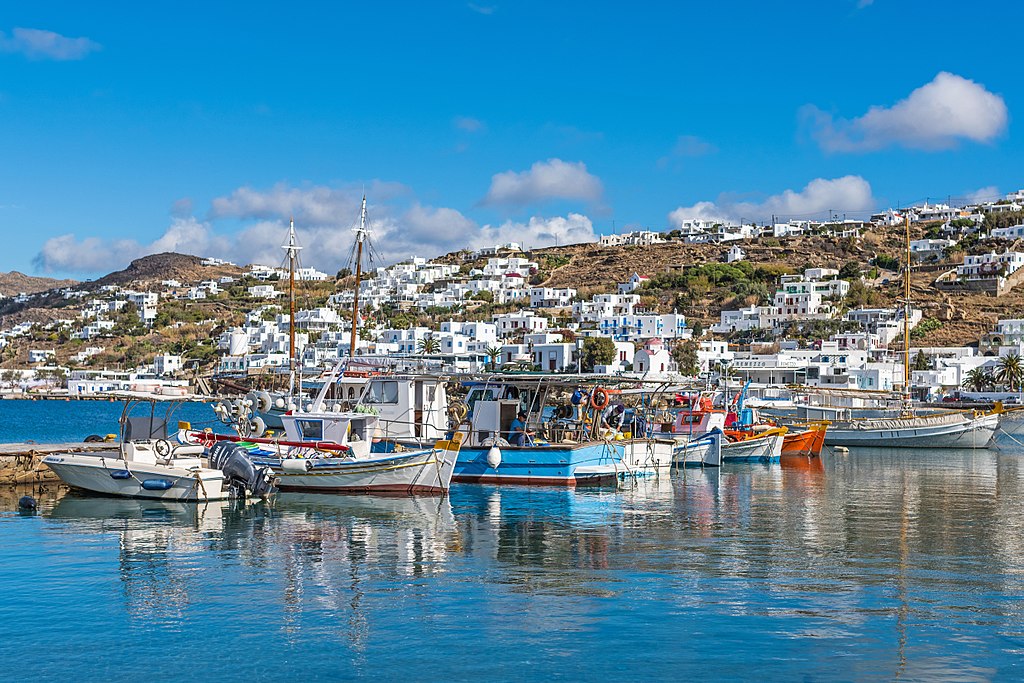 Sur l'île de Mykonos dans le Cyclades (Grèce) - Photo de Bengt Nyman 