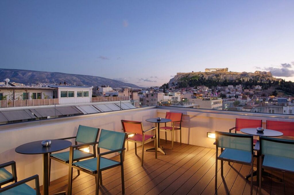 Rooftop du Athens 21 à Athènes.