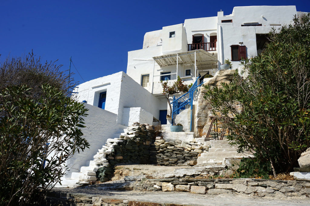 Dans le village de Kastro à Sifnos.