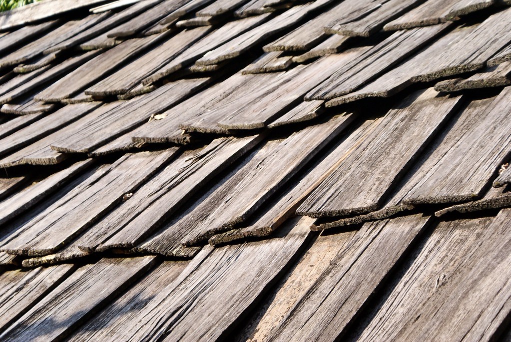 Bardeau du toit de la maison hmong du musée ethnographique d’Hanoi.