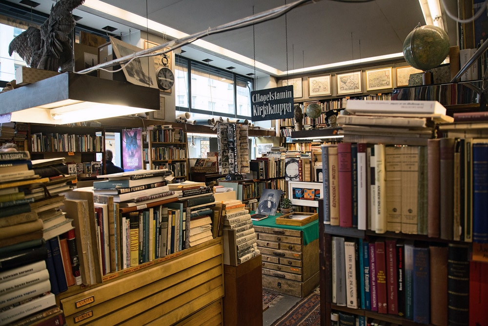 Librairie antiquaire Cecil Hagelstam à Helsinki.