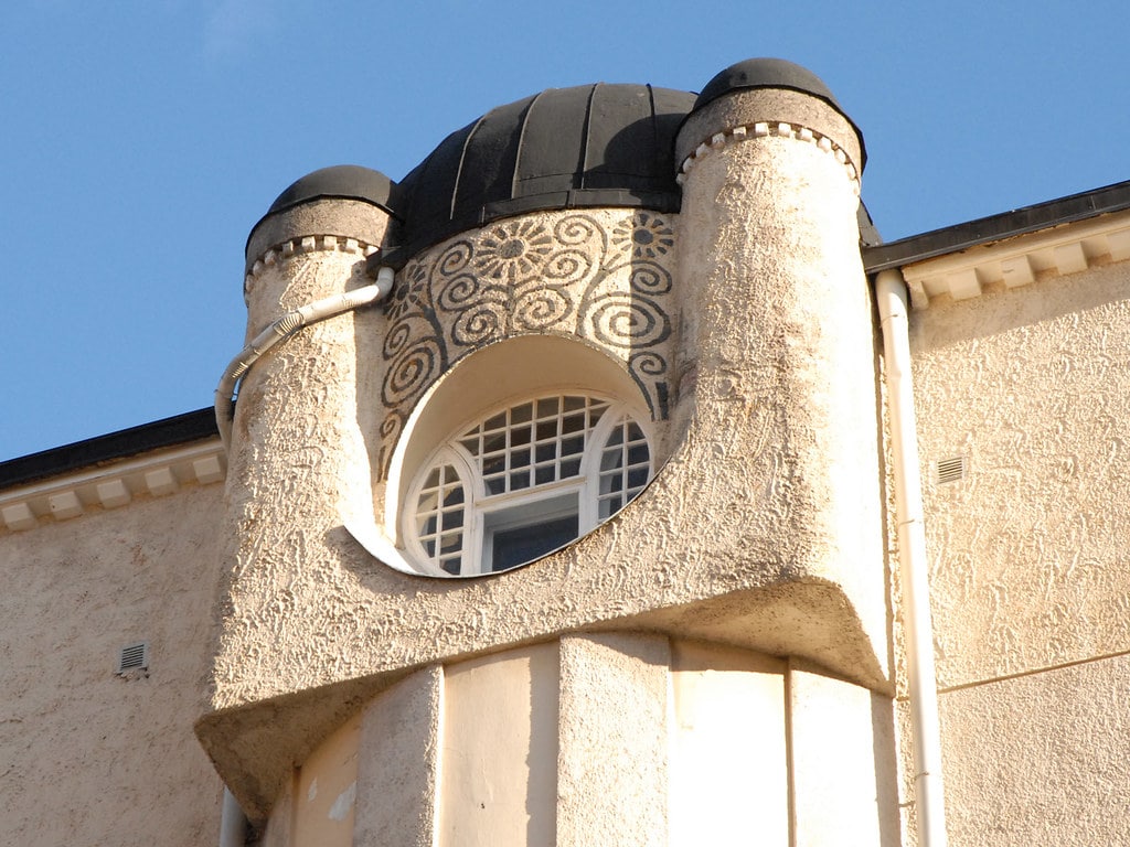 Architecture de style Art Nouveau à Helsinki dans le quartier de Katajanokka. Photo de Dalbéra