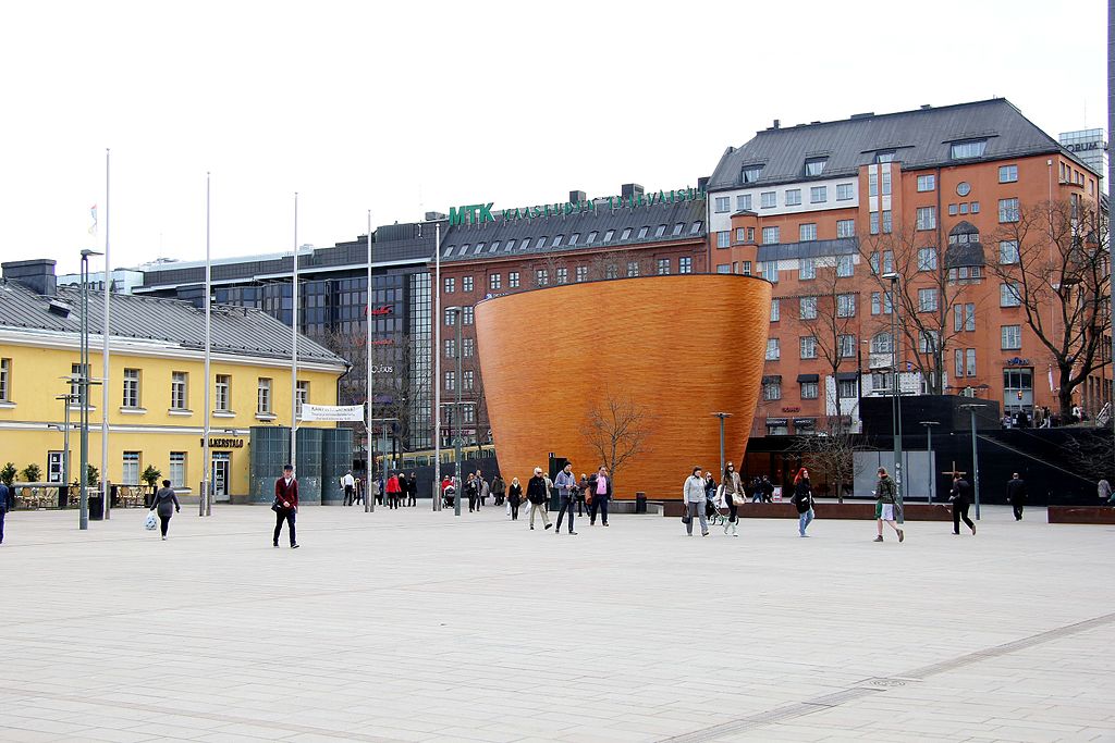 Architecture sacrée à Helsinki : Chapelle Kamppi - Photo de Guntars Mednis.