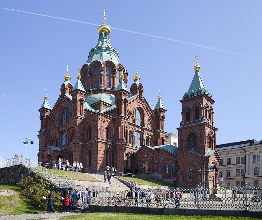 Cathedrale orthodoxe Ouspenski à Helsinki. Photo de Diego Delso.