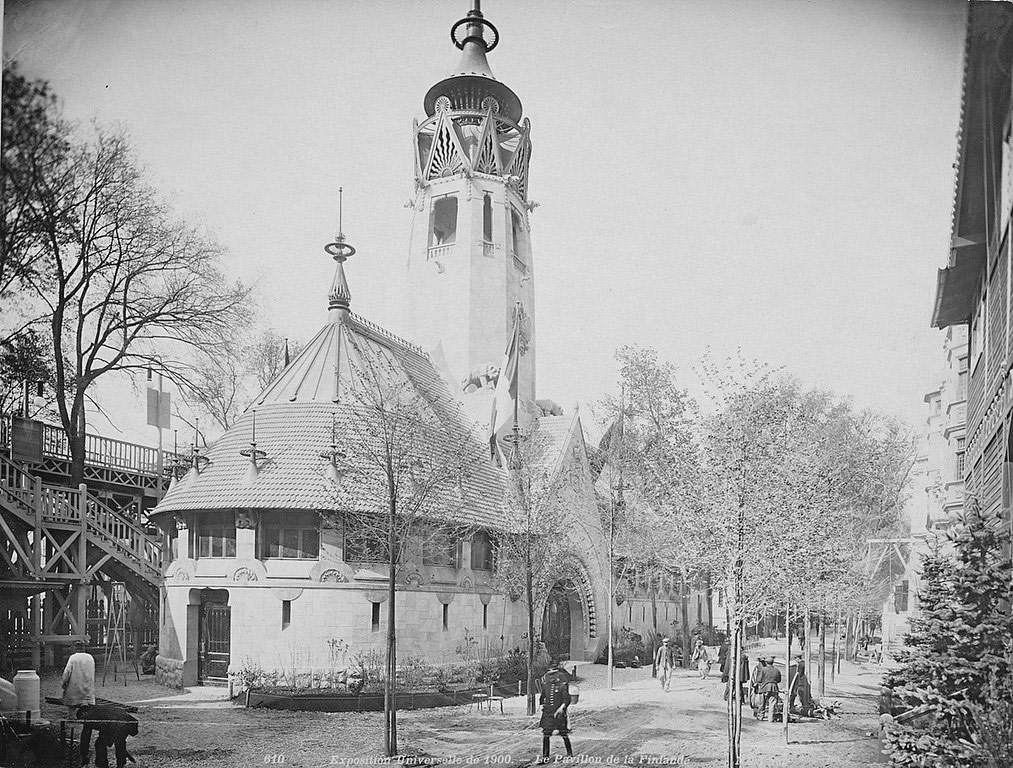 Pavillon de la Finlande à l'exposition Universelle de Paris en 1900.