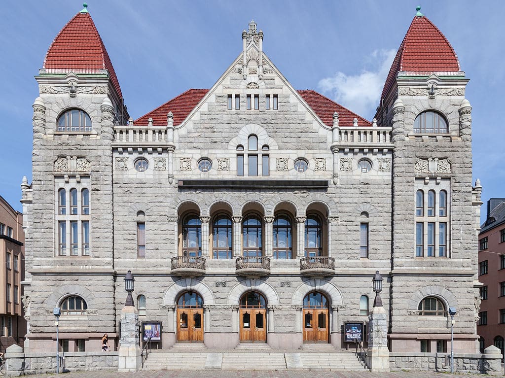 Théâtre National d'Helsinki dans le style Art Nouveau - Photo de Diego Delso