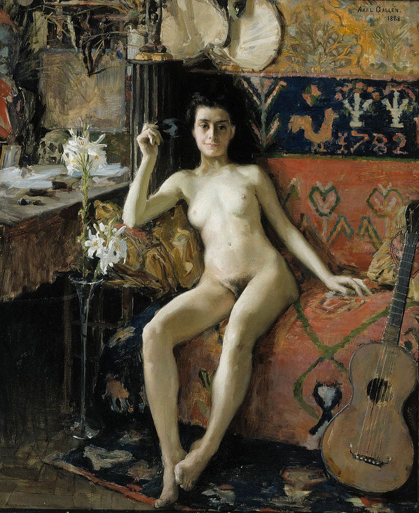 Démasquée (1888) de Akseli Gallen Kallela au Musée Ateneum à Helsinki.