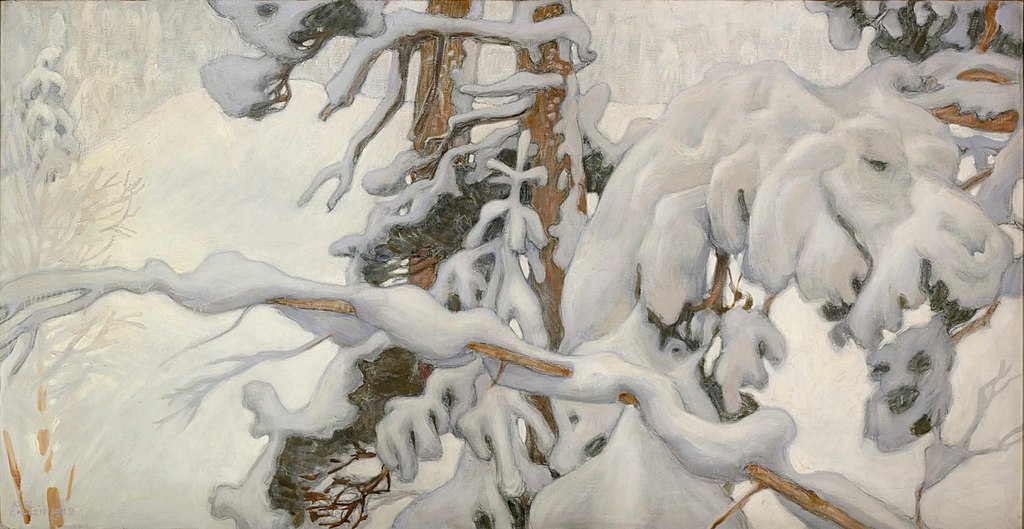 Etudes hivernales (1902) d'Akseli Gallen Kallela au Musée Ateneum à Helsinki.