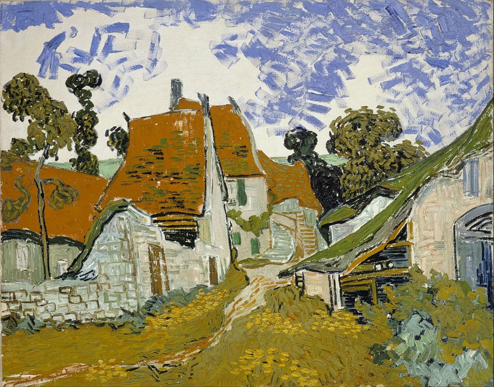 Rue d'Auvers sur Oise (1890) de Vincent van Gogh (1888) de Hugo Simberg au Musée Ateneum à Helsinki.