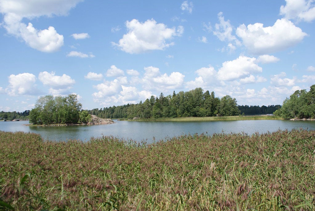 Paysage autour du Skansen d'Helsinki.