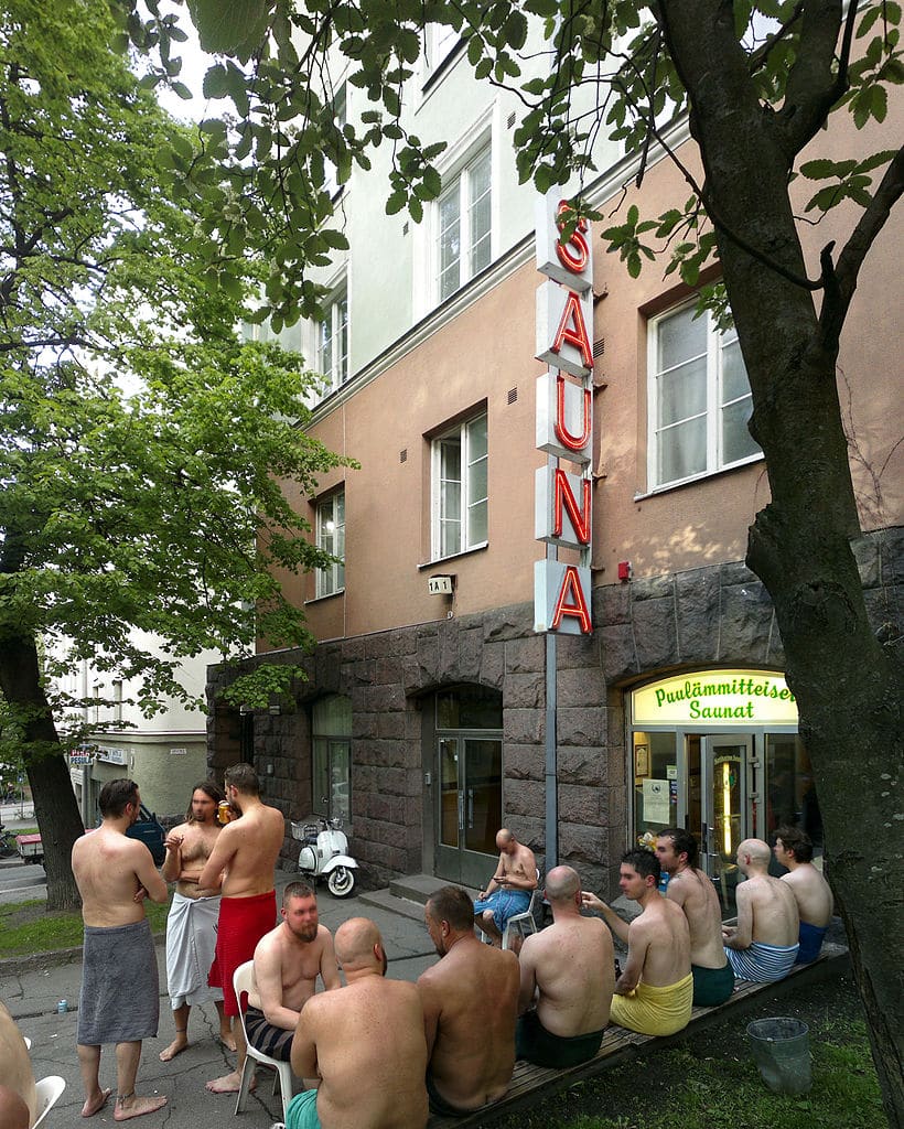 Sauna traditionnel dans le quartier de Kallio à Helsinki - Photo de Fileri.