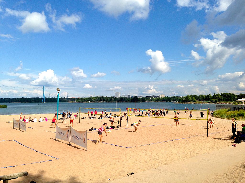 Plage Hietaniemi dans le quartier Toolo à Helsinki - Photo de Jonik