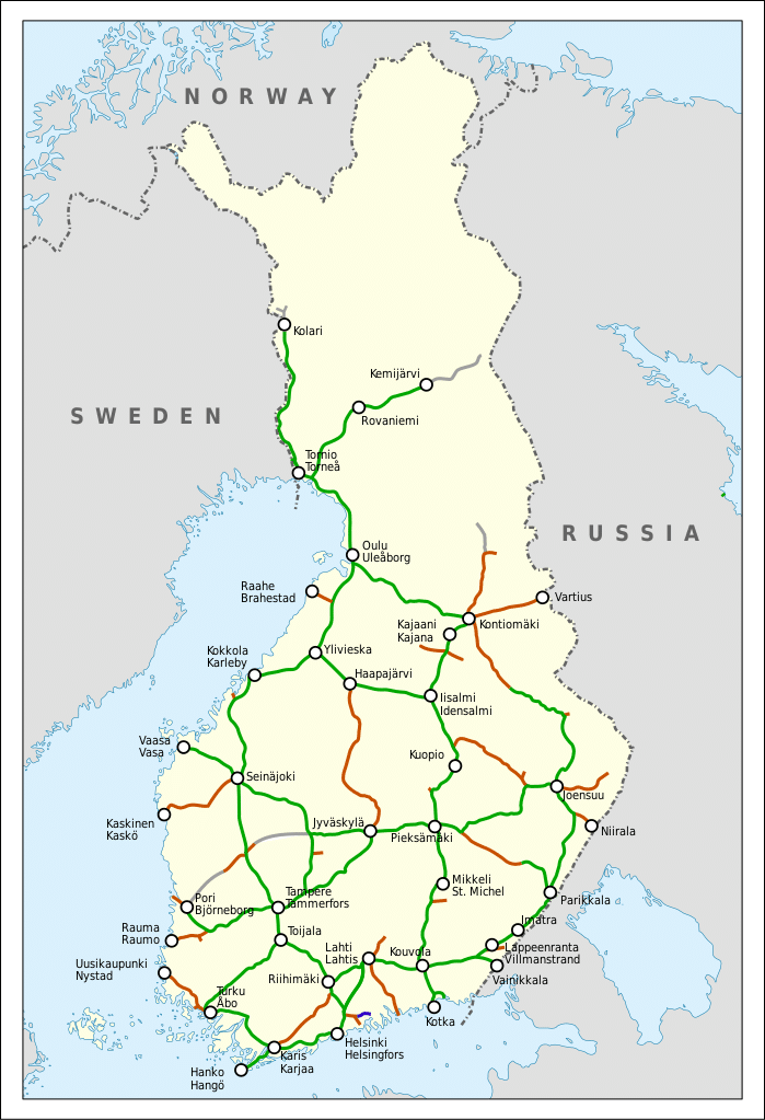Réseau de chemin de fer en Finlande - Image d'Oona Räisänen
