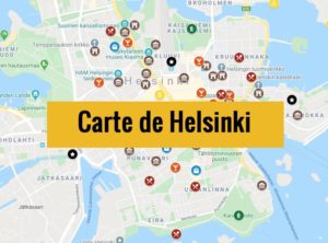 Carte d&rsquo;Helsinki (Finlande) : Plan détaillé gratuit et en français à télécharger