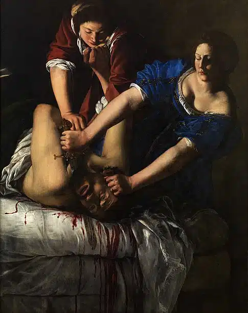 Giuditta che decapita Oloferne par Artemisia Gentileschi. Museo Nazionale di Capodimonte