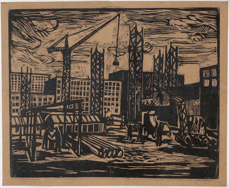 Nowa Huta au moment de sa construction - Oeuvre de Stefan Bedark