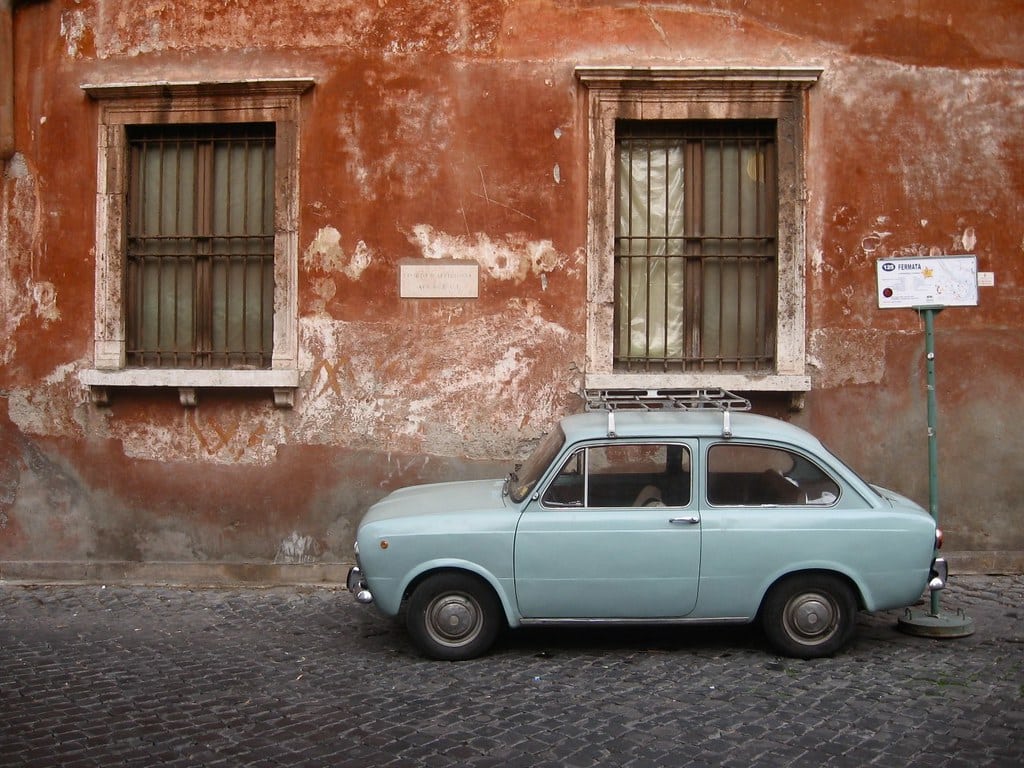 Couleurs dans le quartier du Trastevere à Rome.