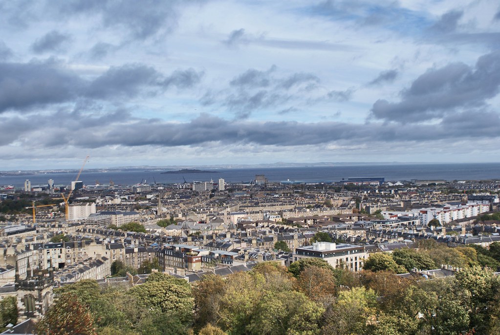 Vue sur le quartier de Stockbridge à Edimbourg