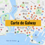 Carte de Galway en Irlande : Tous les lieux du guide