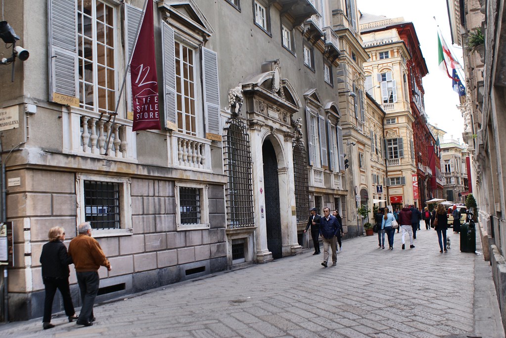 Via Garibaldi, la rue la plus prestigieuse de Gênes.
