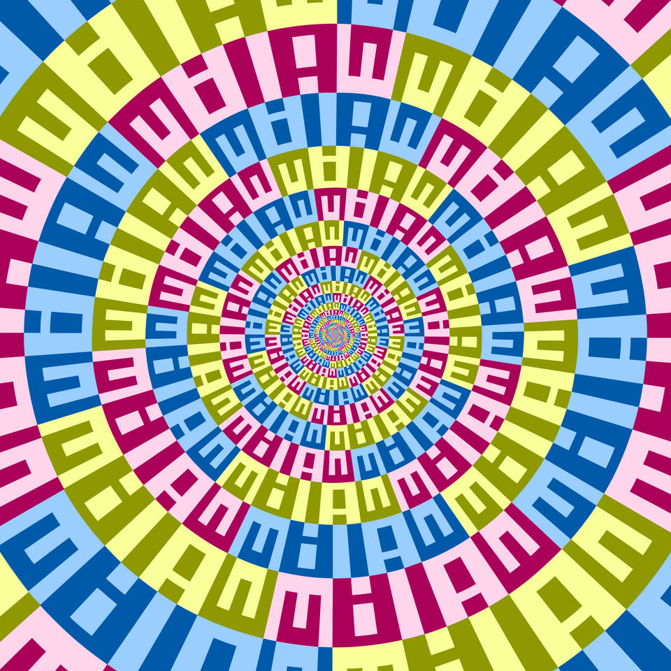 Ambigramme / Tesselation de Basile Morin - Licence ccbysa 4.0