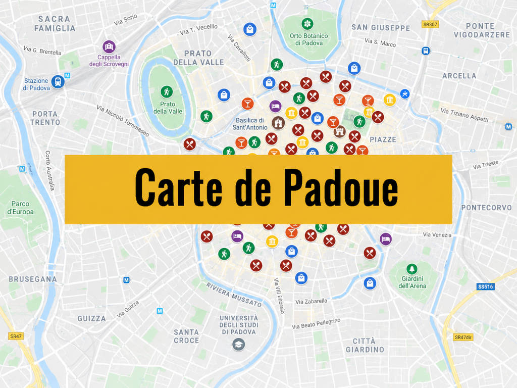 Lire la suite à propos de l’article Carte de Padoue : Lieux à ne pas rater, cools et insolites