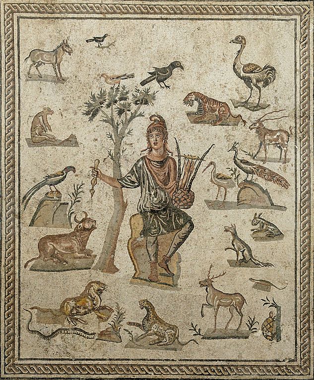 Orphée entouré d'animaux dans le Musée archéologique de Palerme. © Marie-Lan Nguyen / Wikimedia Commons / CC-BY 2.5