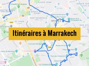 Visiter Marrakech en 2 jours : Itinéraires à pied [16 étapes]