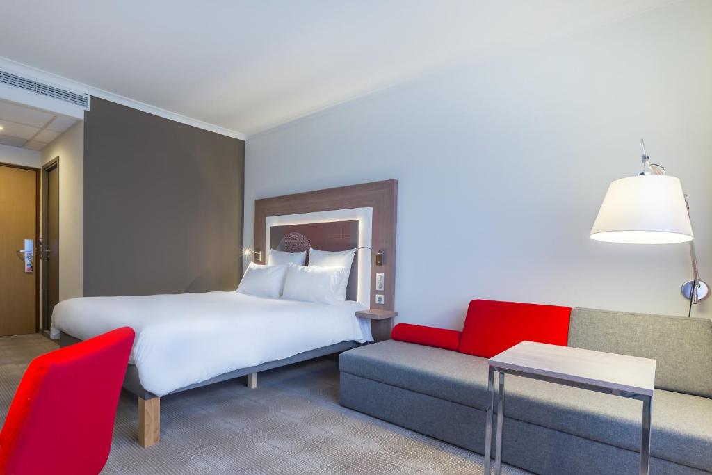 Chambre de l'hotel Novotel Katowice Centrum.