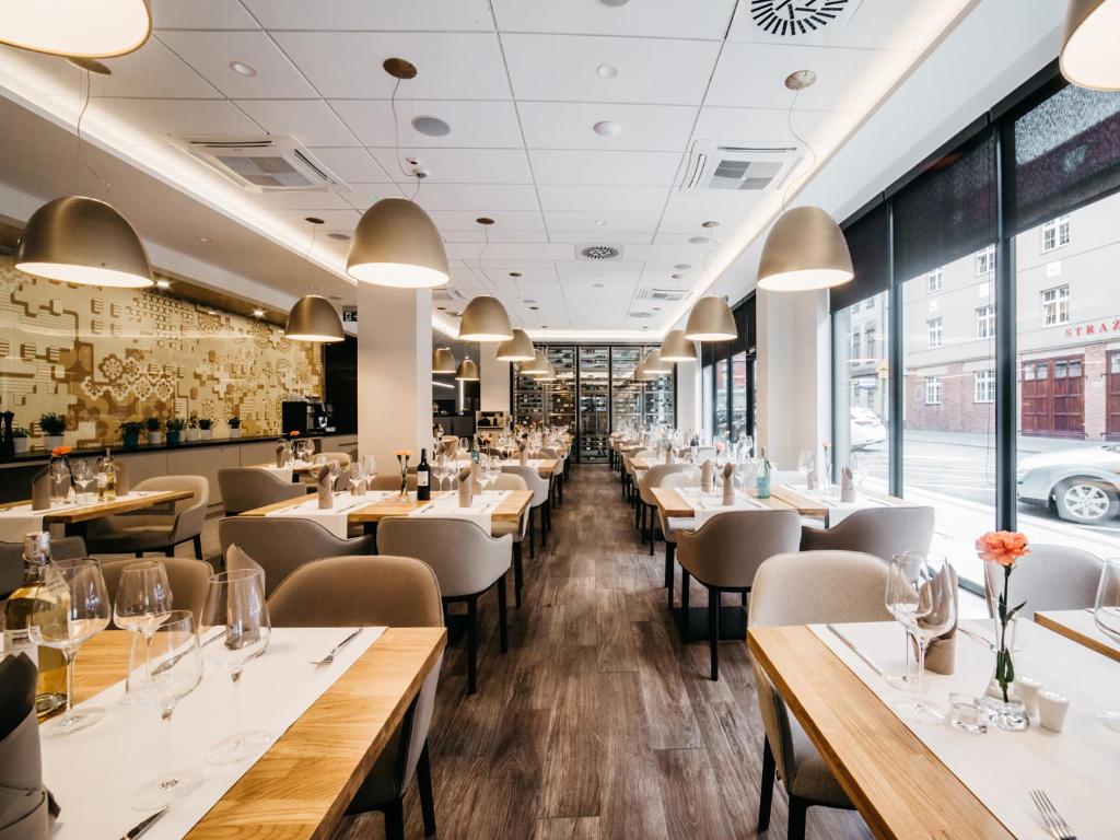 Restaurant du Q Hotel Plus à Katowice.