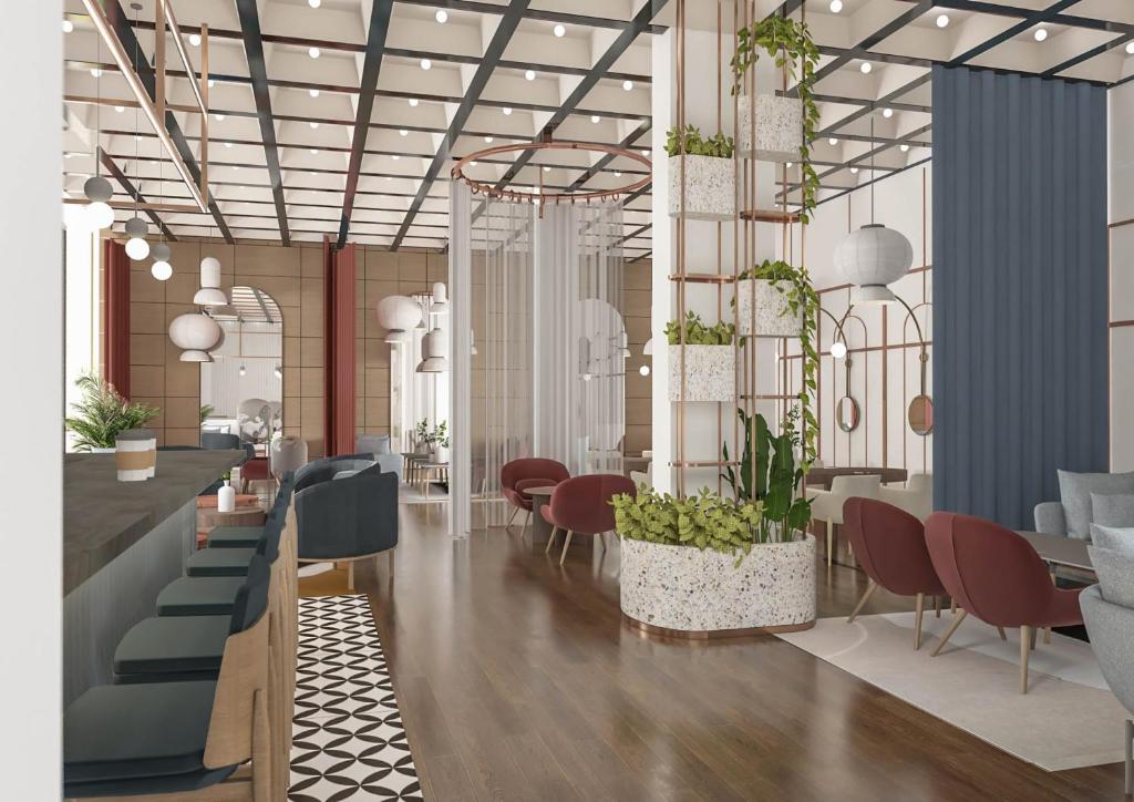 Espace commun de l'hotel voco Katowice by IHG.