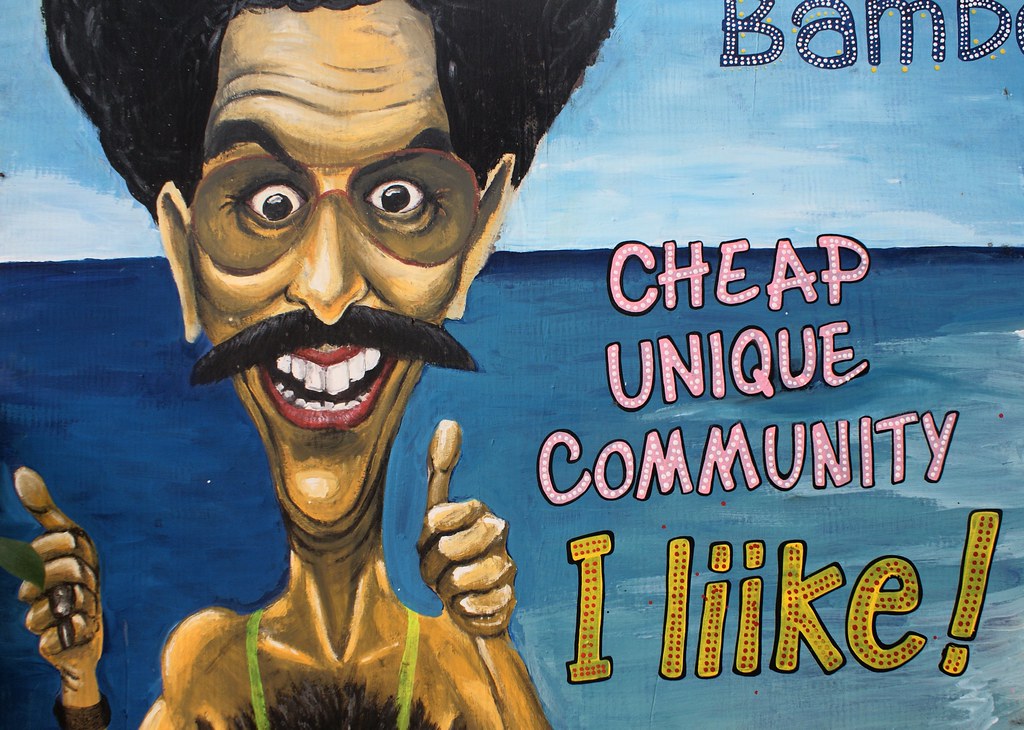 Publicité pour une auberge de jeunesse de Koh Lanta.