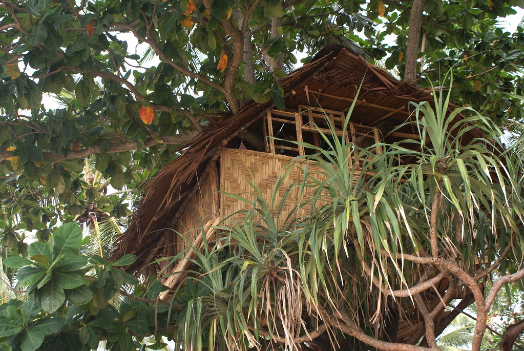 Une cabane haut perchée dans un arbre de l’île de Koh Lanta.