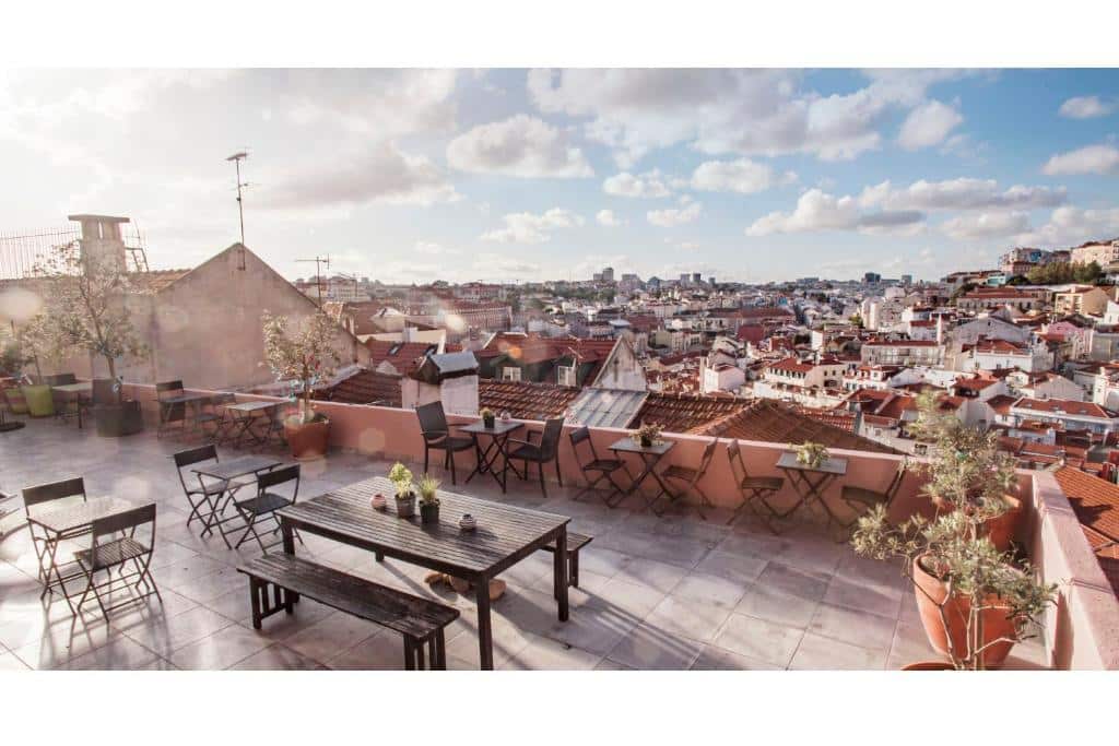 Rooftop de l'auberge This is Lisbon Hostel à Lisbonne.
