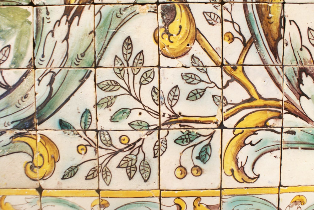 Musée des azulejos à Lisbonne : Motifs végétaux.