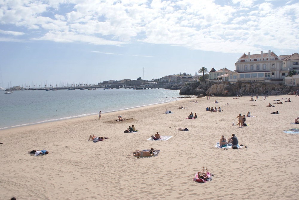 Praia da Conceição, l'une des plus grandes plages de Cascais.