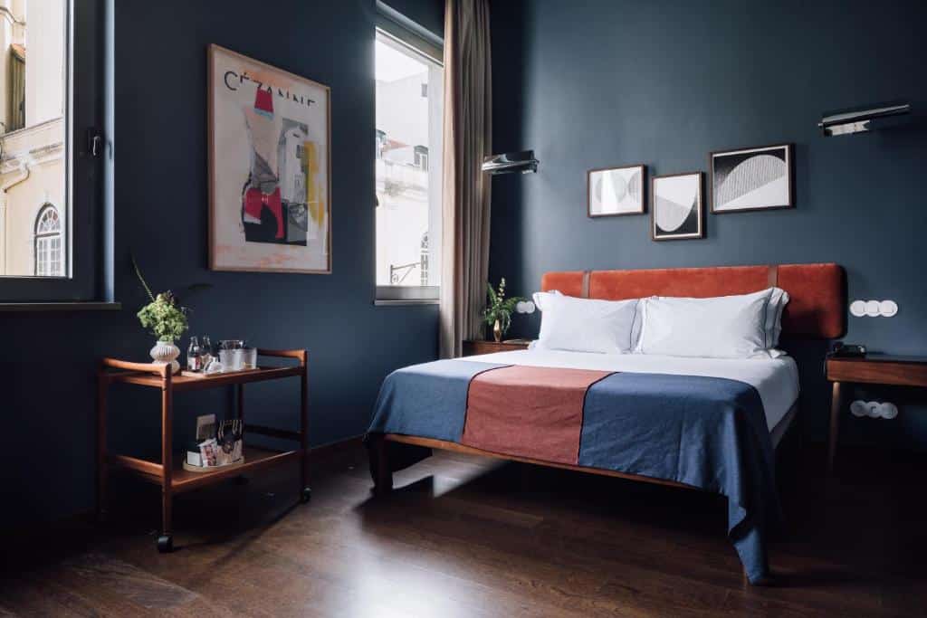 Chambre double du The Vintage Hotel & Spa Lisbon à Lisbonne.